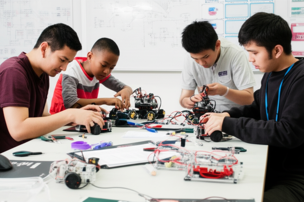 Hands-on robotics workshop session